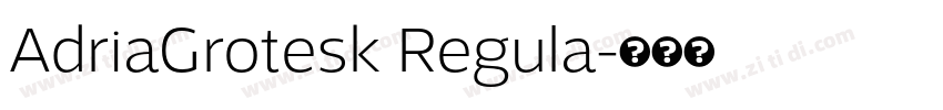AdriaGrotesk Regula字体转换 AdriaGrotesk Regula字体转换